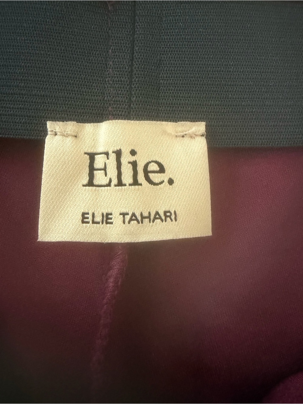 Elie Tahari Straight-Leg Knit Pants in Burgundy - Picture 2 of 6
